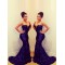 Sexy Sweetheart Long Blue Sequins Prom Evening Formal Dresses 3020092