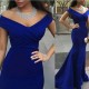 Trumpet/Mermaid Off-the-Shoulder Long Royal Blue Prom Evening Formal Dresses 3020095 Trumpet/Mermaid Off-the-Shoulder Long Royal Blue Prom Evening Formal Dresses 3020095