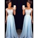 Long Blue Lace Chiffon See Through Prom Evening Formal Dresses 3020097 Long Blue Lace Chiffon See Through Prom Evening Formal Dresses 3020097
