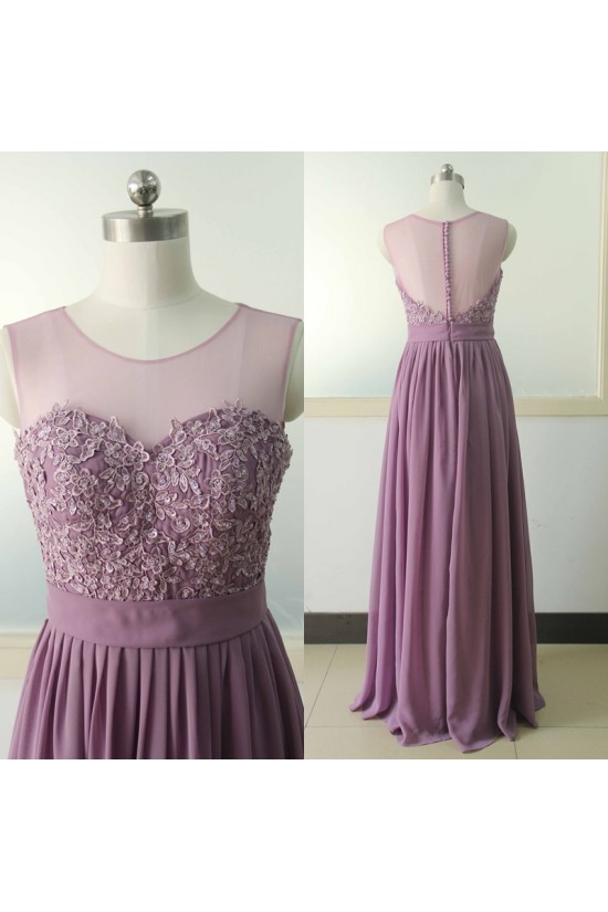 A-Line Lace Appliques Chiffon Prom Formal Evening Party Dresses 3021012 A-Line Lace Appliques Chiffon Prom Formal Evening Party Dresses 3021012
