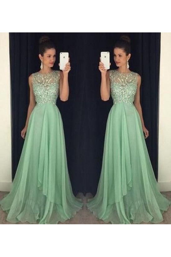 Long Chiffon Beaded Prom Formal Evening Party Dresses 3021043 Long Chiffon Beaded Prom Formal Evening Party Dresses 3021043