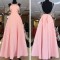 A-Line Long Pink Prom Formal Evening Party Dresses 3021064