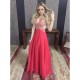 Long Red V-Neck Prom Formal Evening Party Dresses 3021066 Long Red V-Neck Prom Formal Evening Party Dresses 3021066