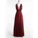 Long V-Neck Burgundy Prom Formal Evening Party Dresses 3021067 Long V-Neck Burgundy Prom Formal Evening Party Dresses 3021067