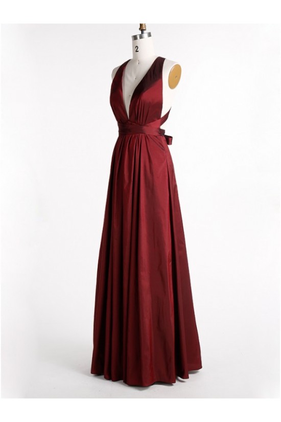 Long V-Neck Burgundy Prom Formal Evening Party Dresses 3021067 Long V-Neck Burgundy Prom Formal Evening Party Dresses 3021067