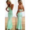 Trumpet/Mermaid Mint Green Long Prom Evening Formal Dresses 3020109