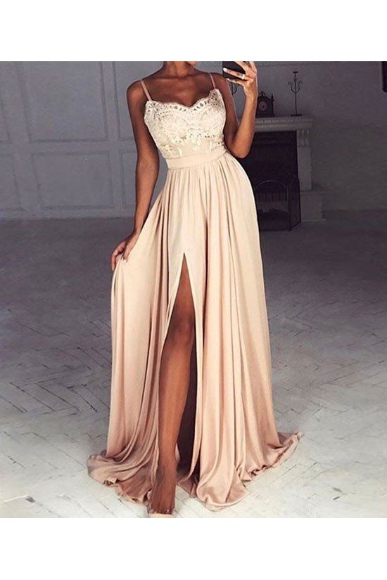 Lace Spaghetti Straps Prom Formal Evening Party Dresses 3021101 Lace Spaghetti Straps Prom Formal Evening Party Dresses 3021101