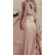 Two Pieces Beaded Long Prom Formal Evening Party Dresses 3021123 Two Pieces Beaded Long Prom Formal Evening Party Dresses 3021123