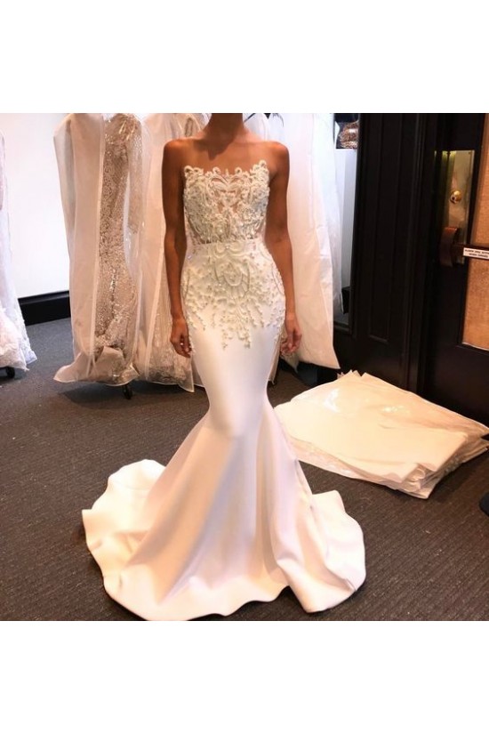 Mermaid Lace Long White Prom Formal Evening Party Dresses 3021129 Mermaid Lace Long White Prom Formal Evening Party Dresses 3021129