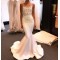 Mermaid Lace Long White Prom Formal Evening Party Dresses 3021129