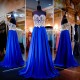 A-Line Sweetheart Gold Royal Blue Long Prom Evening Formal Dresses 3020113 A-Line Sweetheart Gold Royal Blue Long Prom Evening Formal Dresses 3020113