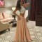 Two Pieces Beaded Long Prom Formal Evening Party Dresses 3021143