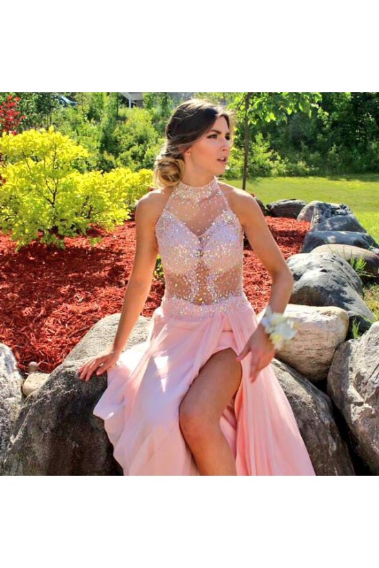 Beaded Long Pink Prom Formal Evening Party Dresses 3021145 Beaded Long Pink Prom Formal Evening Party Dresses 3021145