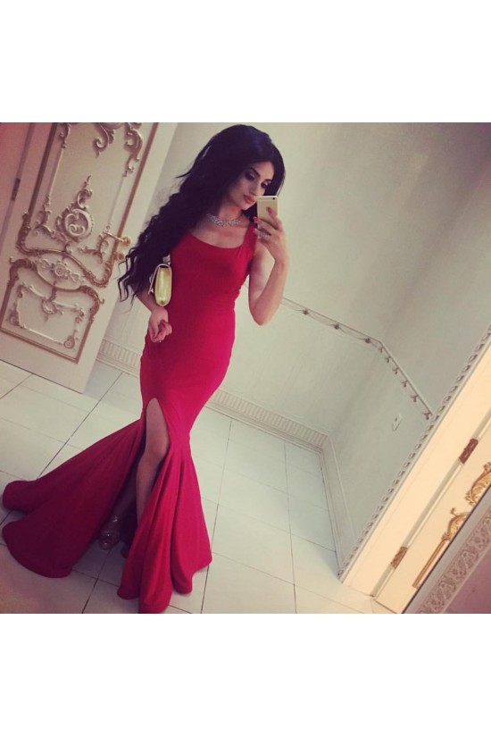 Mermaid Long Red Prom Formal Evening Party Dresses 3021157 Mermaid Long Red Prom Formal Evening Party Dresses 3021157