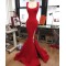Mermaid Long Red Prom Formal Evening Party Dresses 3021157