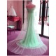 Mermaid Off-the-Shoulder Mint Green Lace Tulle Prom Formal Evening Party Dresses 3021174