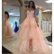 A-Line Sweetheart Lace Long Prom Formal Evening Party Dresses 3021175