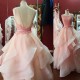 Long Pink Beaded Lace Prom Formal Evening Party Dresses 3021187 Long Pink Beaded Lace Prom Formal Evening Party Dresses 3021187