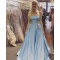 Beaded Strapless Satin Long Prom Formal Evening Party Dresses 3021196