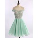 A-Line Off-the-Shoulder Chiffon Lace Appliques Prom Evening Homecoming Cocktail Dresses 3020120