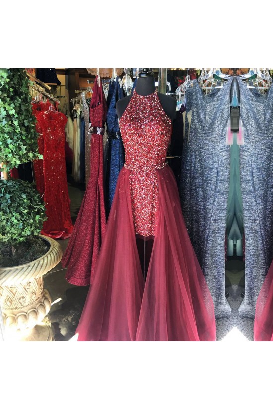 High Low Beaded Sequins Prom Formal Evening Party Dresses 3021213 High Low Beaded Sequins Prom Formal Evening Party Dresses 3021213