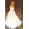 Beaded Lace Strapless Long Prom Formal Evening Party Dresses 3021215