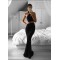 Halter Mermaid Long Black Two Pieces Prom Formal Evening Party Dresses 3021218