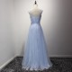 A-Line Long Blue Lace Prom Formal Evening Party Dresses 3021220 A-Line Long Blue Lace Prom Formal Evening Party Dresses 3021220
