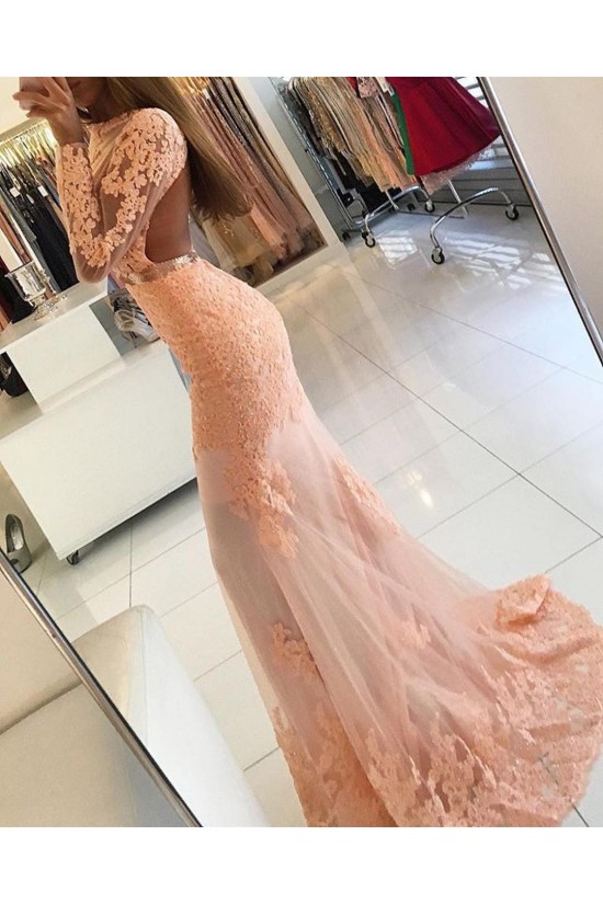 Mermaid Long Sleeves Lace Prom Formal Evening Party Dresses 3021232 Mermaid Long Sleeves Lace Prom Formal Evening Party Dresses 3021232