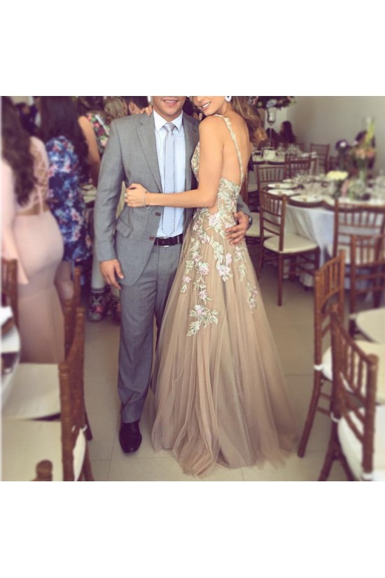 Sexy Long Tulle Prom Formal Evening Party Dresses 3021247