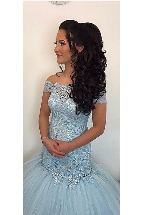 Mermaid Off-the-Shoulder Lace Appliques Long Prom Formal Evening Party Dresses 3021280 Mermaid Off-the-Shoulder Lace Appliques Long Prom Formal Evening Party Dresses 3021280