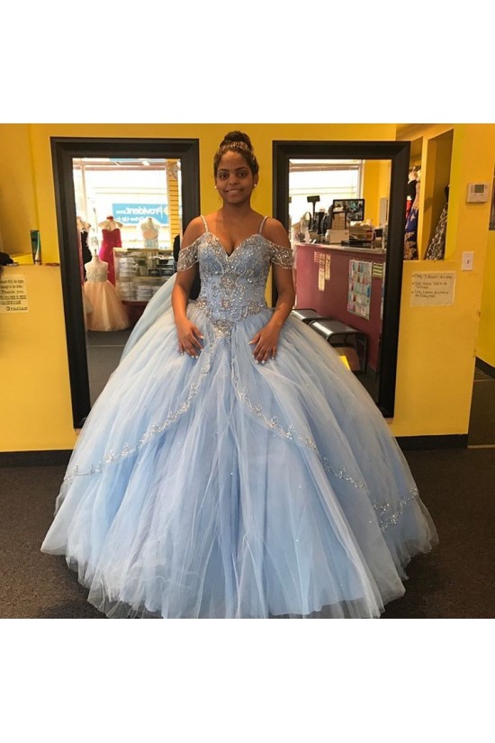 Beaded Ball Gown Spaghetti Straps Prom Formal Evening Party Dresses 3021281 Beaded Ball Gown Spaghetti Straps Prom Formal Evening Party Dresses 3021281