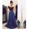 Long Blue Off-the-Shoulder Prom Formal Evening Party Dresses 3021298