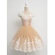 Cap-Sleeves Short Lace Appliques Tulle Prom Evening Homecoming Cocktail Dresses 3020130