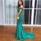 Long Green Mermaid Off-the-Shoulder Prom Formal Evening Party Dresses 3021310 Long Green Mermaid Off-the-Shoulder Prom Formal Evening Party Dresses 3021310
