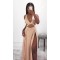 Sexy V-Neck Long Prom Formal Evening Party Dresses with High Slit  3021314