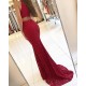 Mermaid Sleeveless Lace Long Prom Formal Evening Party Dresses 3021330