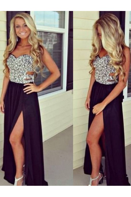 Grape Purple Sequins Chiffon Split Long Prom Evening Formal Dresses 3020134 Grape Purple Sequins Chiffon Split Long Prom Evening Formal Dresses 3020134