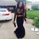 Black Two Pieces Long Sleeves Lace Top Long Prom Evening Formal Dresses 3020137 Black Two Pieces Long Sleeves Lace Top Long Prom Evening Formal Dresses 3020137