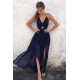 Sexy Halter Long Navy Blue Chiffon Prom Formal Evening Party Dresses 3021467 Sexy Halter Long Navy Blue Chiffon Prom Formal Evening Party Dresses 3021467