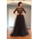 3/4 Length Sleeves Lace Top Long Black Mother of The Bride Prom Evening Formal Dresses 3020147 3/4 Length Sleeves Lace Top Long Black Mother of The Bride Prom Evening Formal Dresses 3020147
