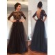 3/4 Length Sleeves Lace Top Long Black Mother of The Bride Prom Evening Formal Dresses 3020147 3/4 Length Sleeves Lace Top Long Black Mother of The Bride Prom Evening Formal Dresses 3020147