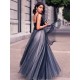 A-Line V-Neck Long Prom Formal Evening Party Dresses 3021476 A-Line V-Neck Long Prom Formal Evening Party Dresses 3021476
