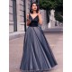 A-Line V-Neck Long Prom Formal Evening Party Dresses 3021476 A-Line V-Neck Long Prom Formal Evening Party Dresses 3021476