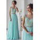 Long Blue Two Pieces Lace Chiffon Prom Formal Evening Party Dresses 3021481 Long Blue Two Pieces Lace Chiffon Prom Formal Evening Party Dresses 3021481