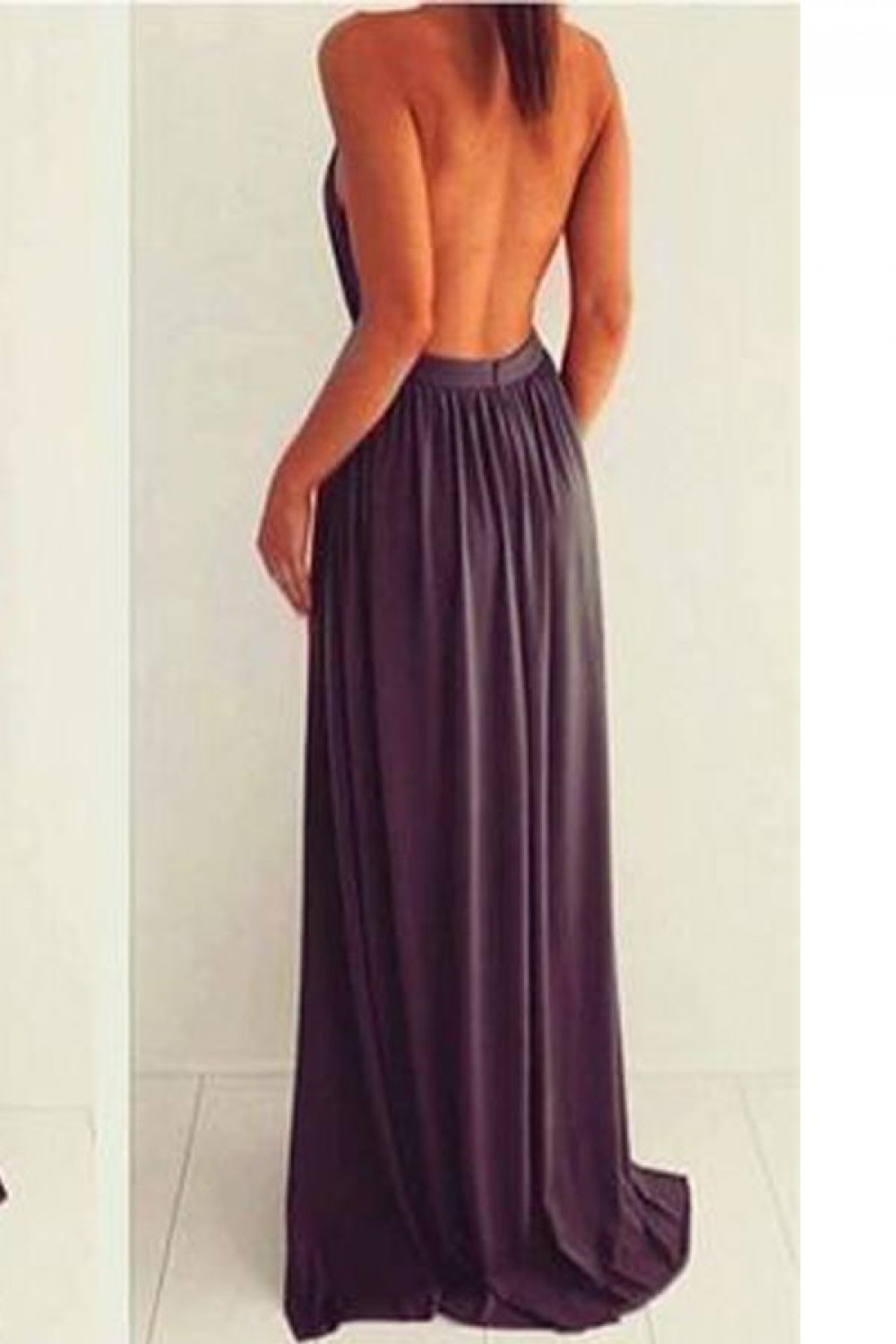 Elegant White Halter Backless Long Dresses for Women High Slit Party Cocktail Prom Evening Dresses