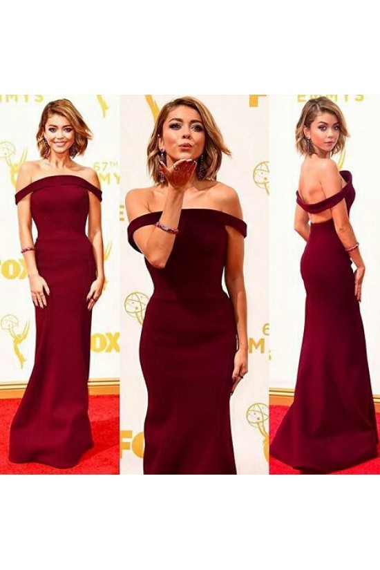 Mermaid Off-the-Shoulder Burgundy Prom Formal Evening Party Dresses 3021492 Mermaid Off-the-Shoulder Burgundy Prom Formal Evening Party Dresses 3021492