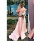 A-Line Off-the-Shoulder Prom Formal Evening Party Dresses with Handmade Flowers 3021502 A-Line Off-the-Shoulder Prom Formal Evening Party Dresses with Handmade Flowers 3021502