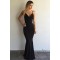 Sexy Long Black Mermaid Spaghetti Straps Prom Formal Evening Party Dresses 3021527