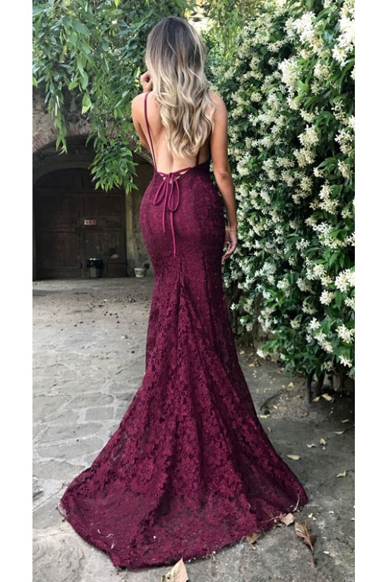 Mermaid V-Neck Lace Long Prom Dresses Evening Gowns 3021533 Mermaid V-Neck Lace Long Prom Dresses Evening Gowns 3021533